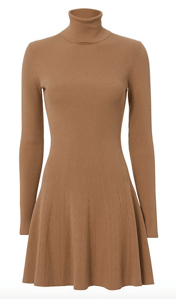 the fashion magpie ALC ribbed turtleneck dress