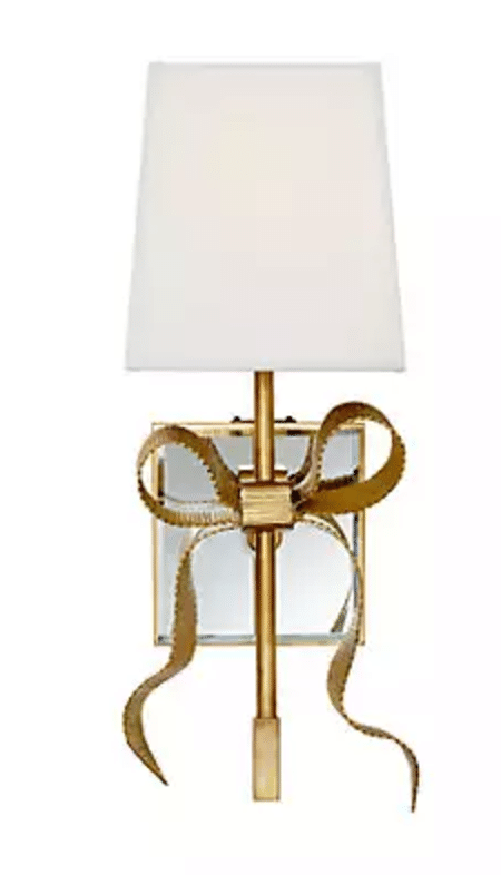 the fashion magpie kate space bow sconce