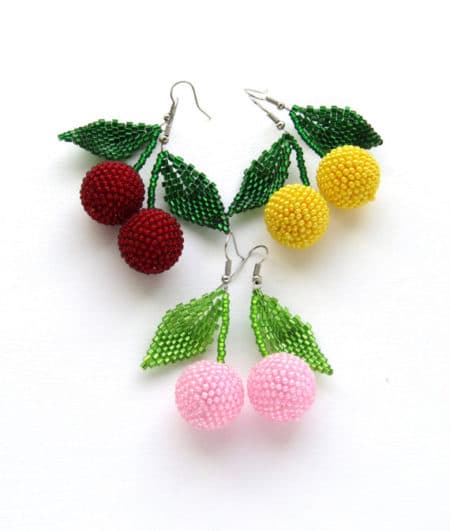 The Fashion Magpie Fruit Print Earrings