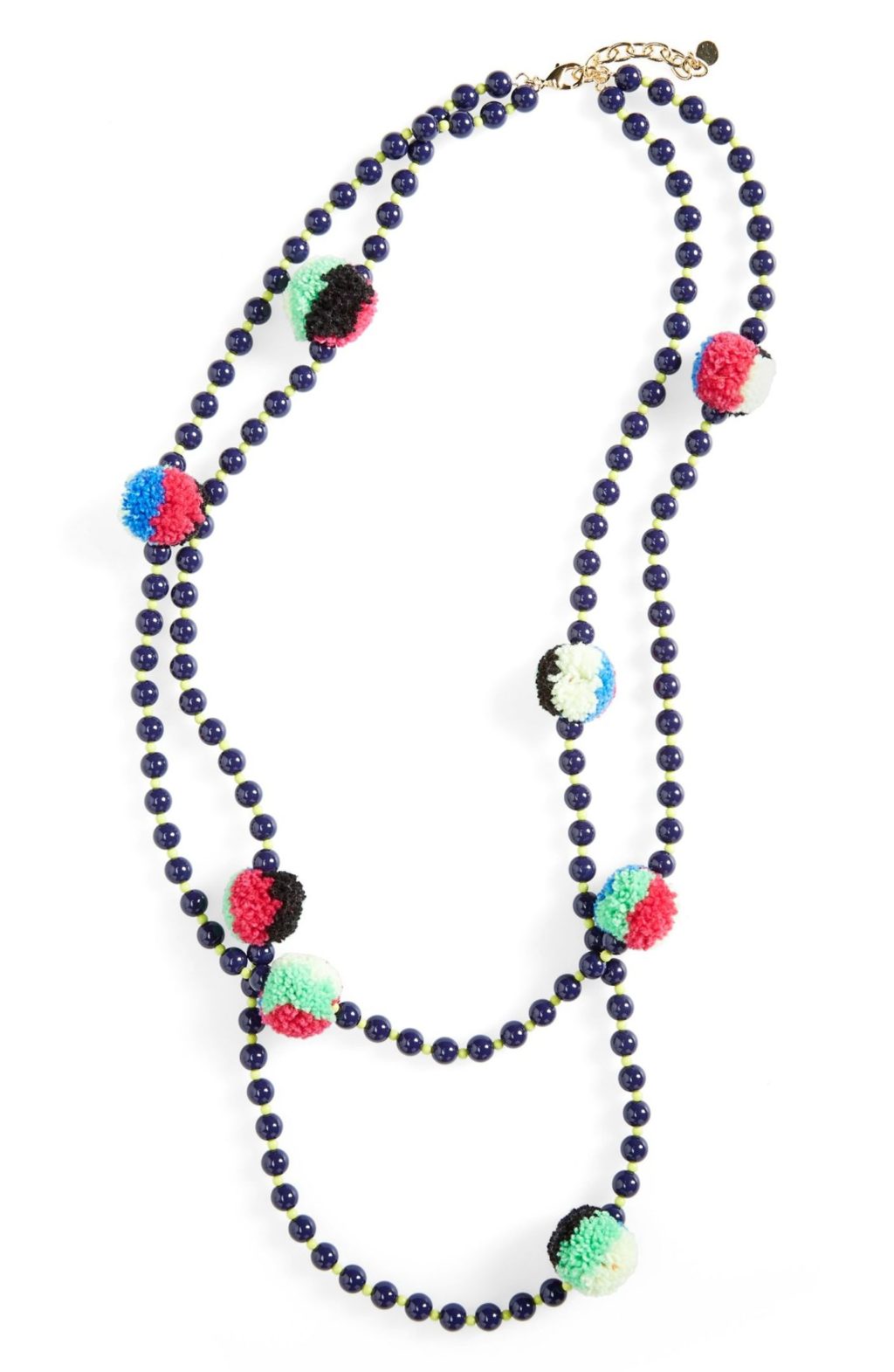The Fashion Magpie Gaudalupe Pom Necklace