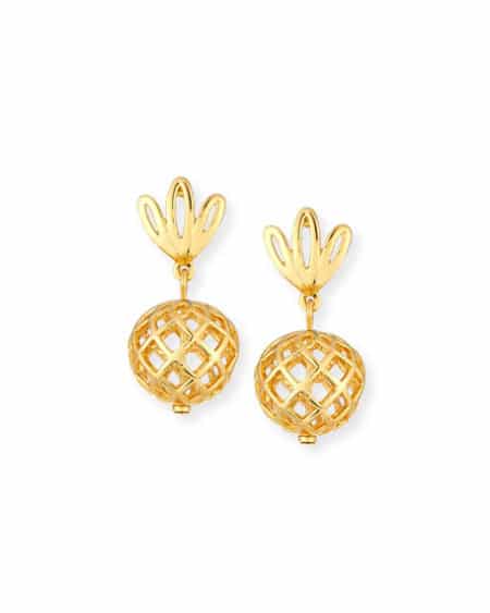 The Fashion Magpie Lele Sadoughi Pineapple Earrings