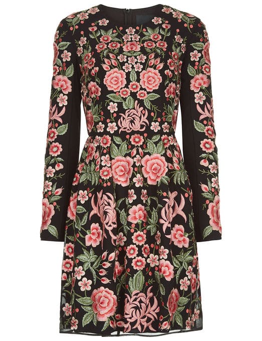 The Fashion Magpie Needle Thread Floral Dress