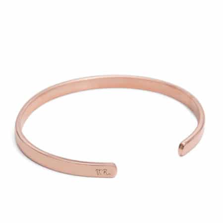 The Fashion Magpie Personalized Rose Gold Bangle