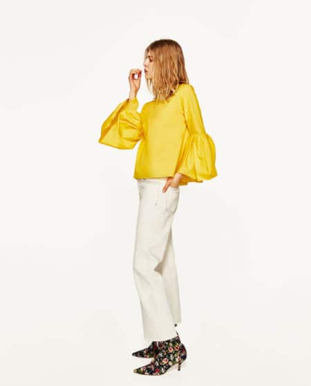 The Fashion Magpie Zara Yellow Top 2