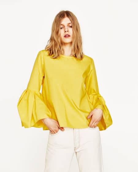 The Fashion Magpie Zara Yellow Top 2