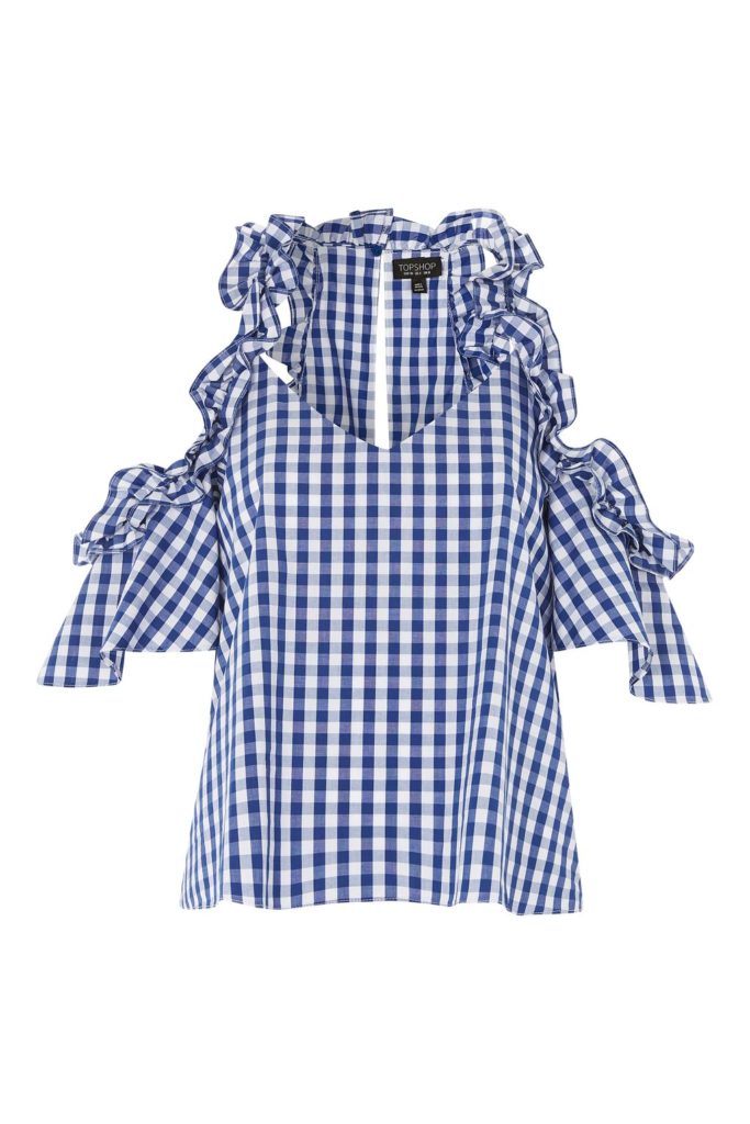 THe Fashion Magpie Gingham Ruffled Top