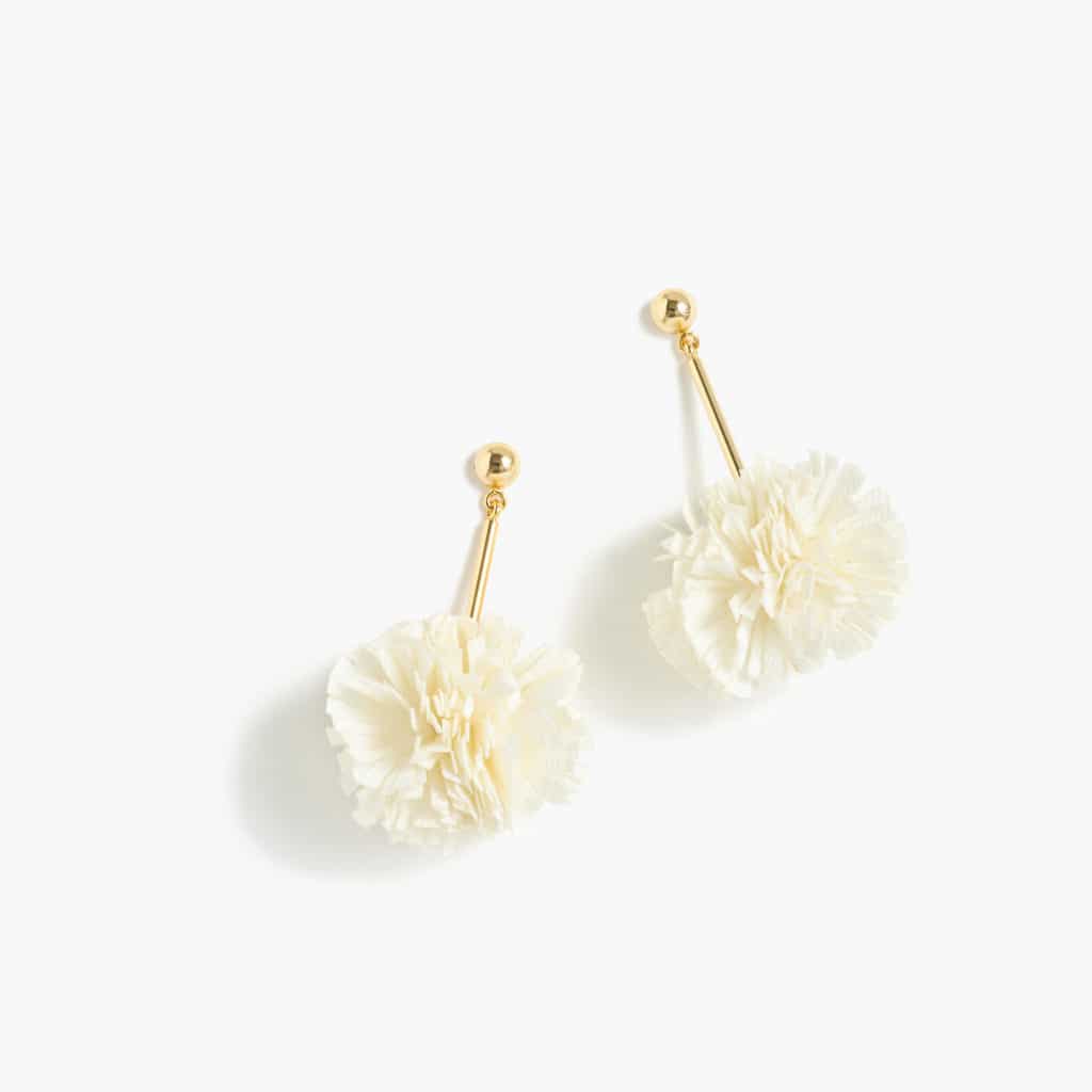 The Fashion Magpie JCrew Gathered Carnation Earrings 2