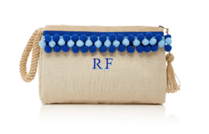 The Fashion Magpie Monogram Rae Feather Clutch