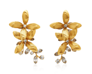 The Fashion Magpie Jennifer Behr Floral Drop Earrings