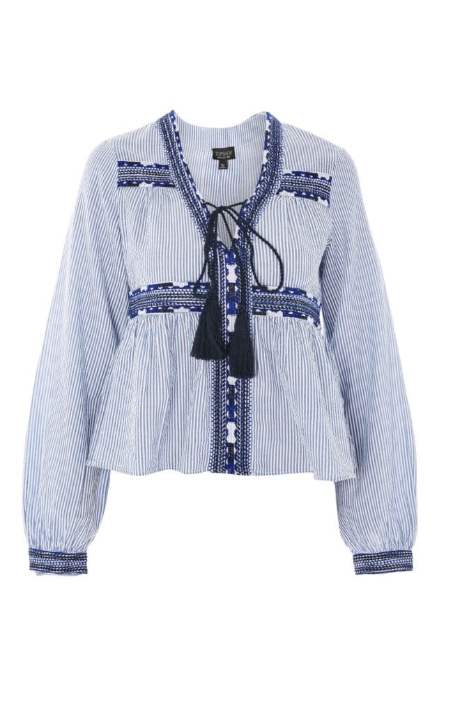 The Fashion Magpie TOpShop Embroidered Top