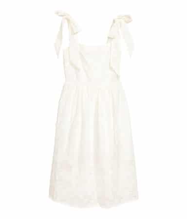 The Fashion Magpie HM White Eyelet Dress
