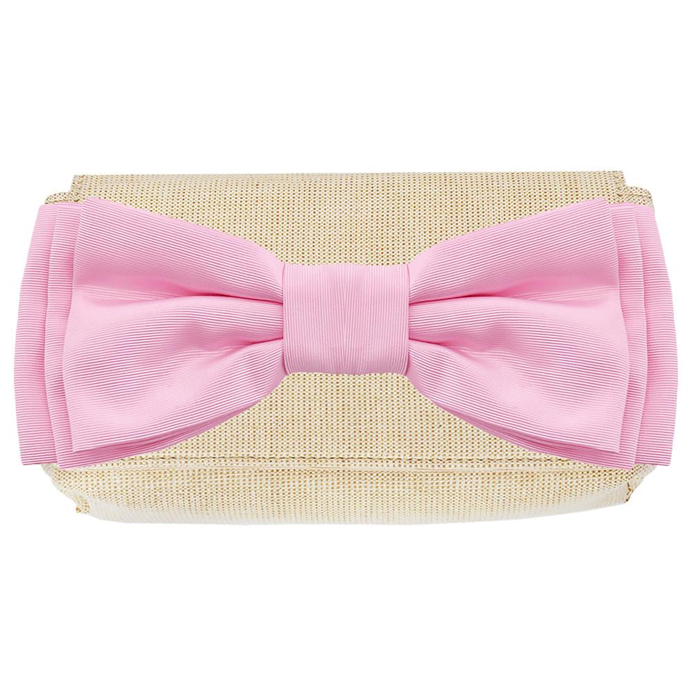 The Fashion Magpie Bow Clutch Gold