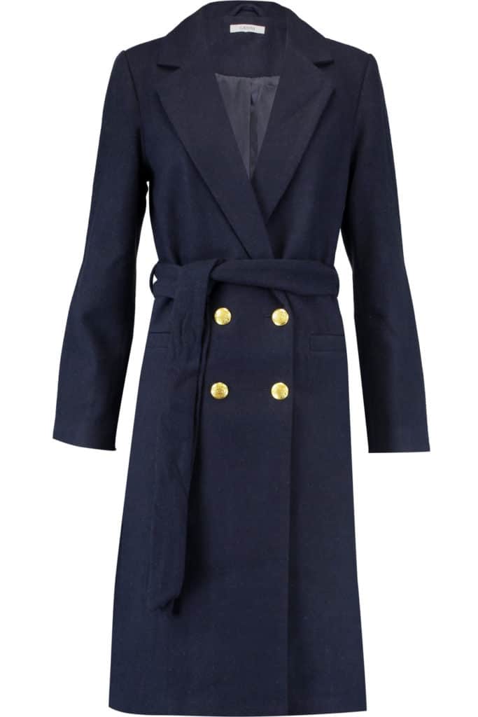 The Fashion Magpie Ganni Wool Coat Navy