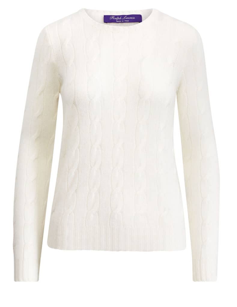 The Fashion Magpie Polo Cable Knit Cashmere Sweater