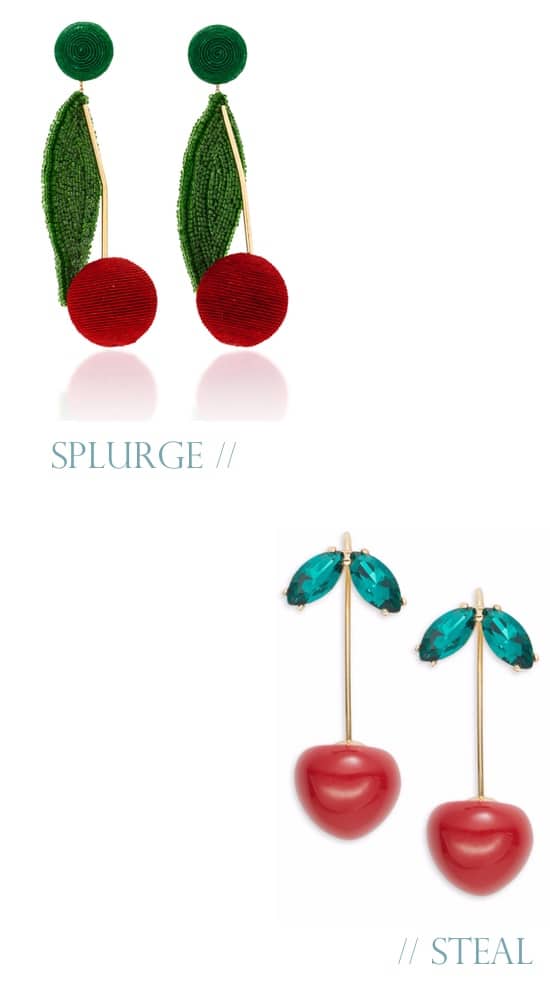 The Fashion Magpie Cherry Earrings