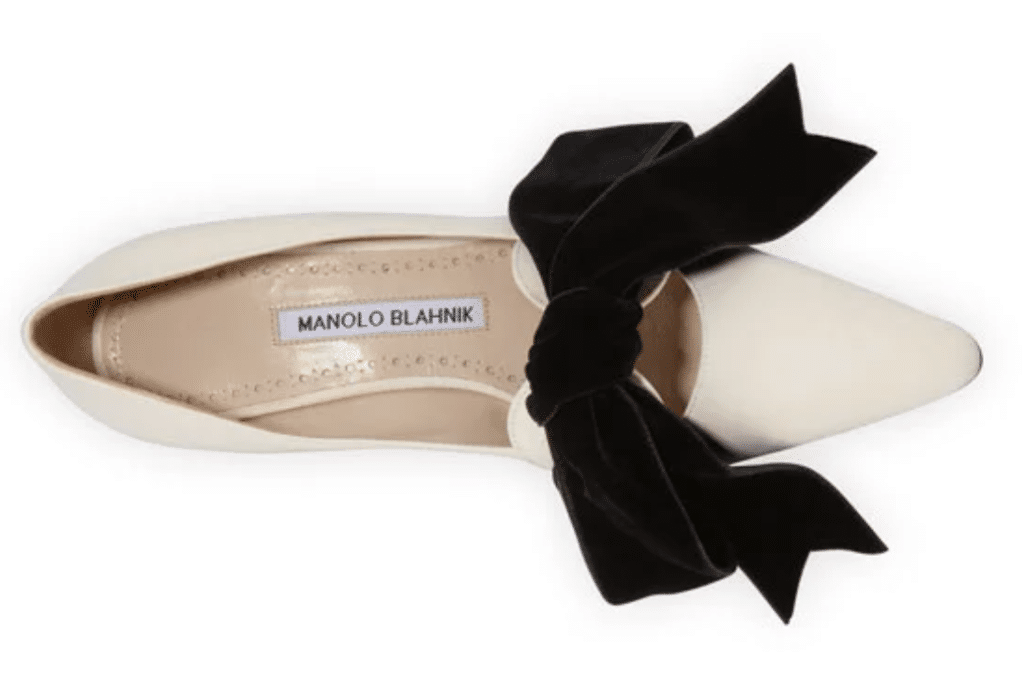 The Fashion Magpie Manolo Blahnik Serba Velvet Bow Heel