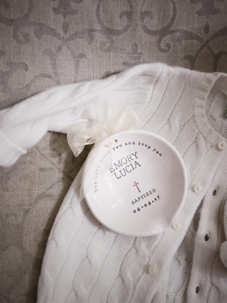 The Fashion Magpie Monogrammed Baptism Dish