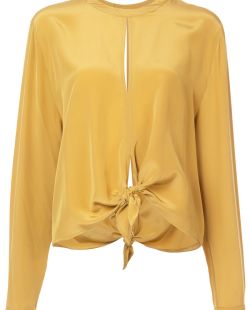 The Fashion Magpie Robert Rodriguez Tie Front Blouse