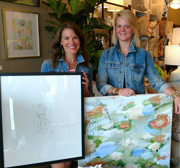 The Fashion Magpie Carson Overstreet Price with fellow artist Amanda Leffle (in Roanoke)