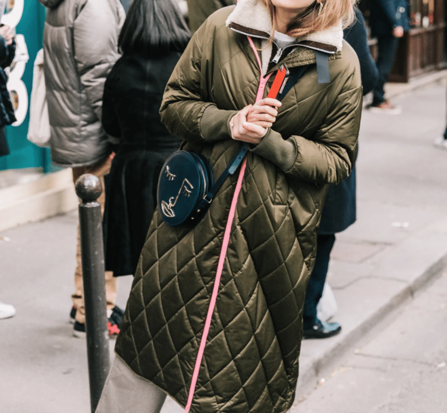 quilted coat street style