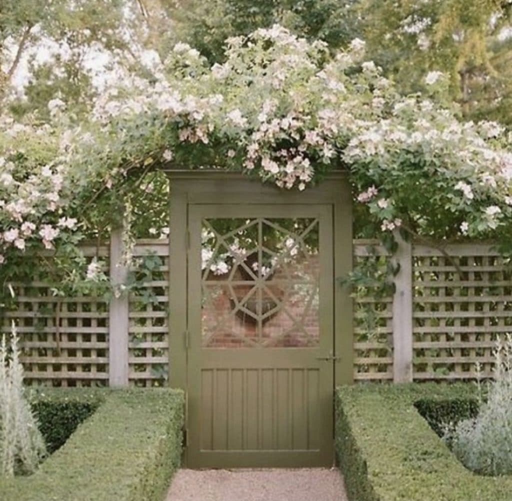 green garden gate
