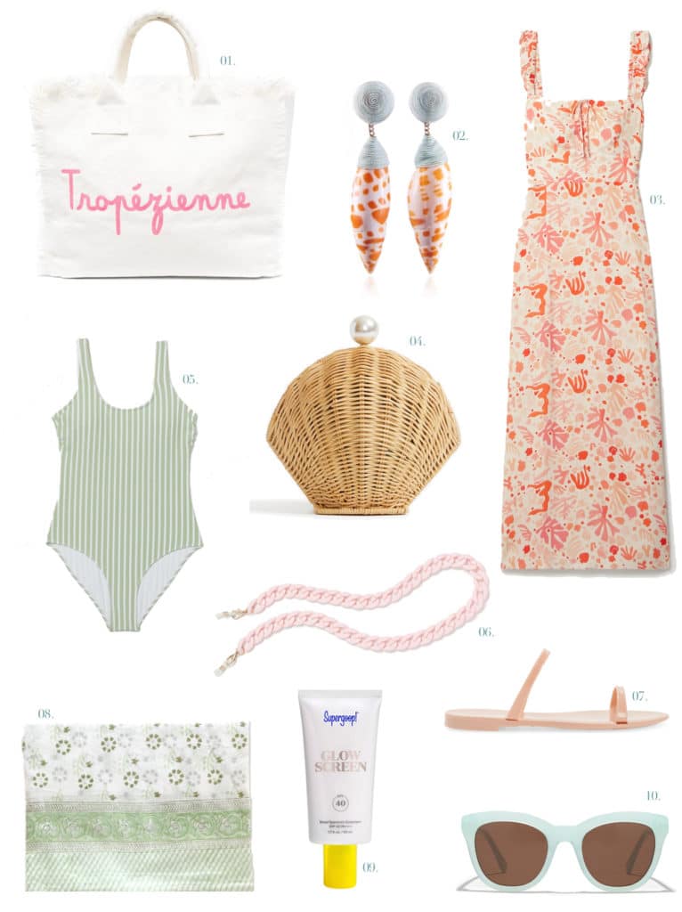 beach vacation packing list