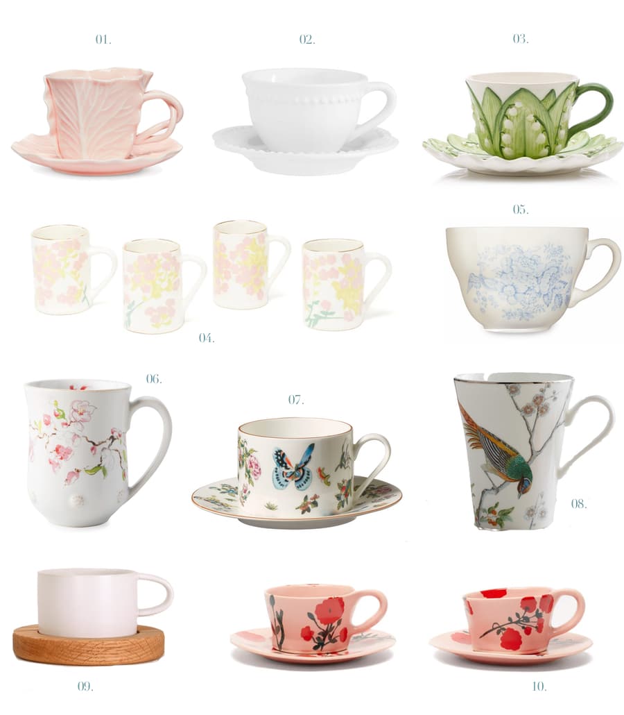 chica tea cups and mugs