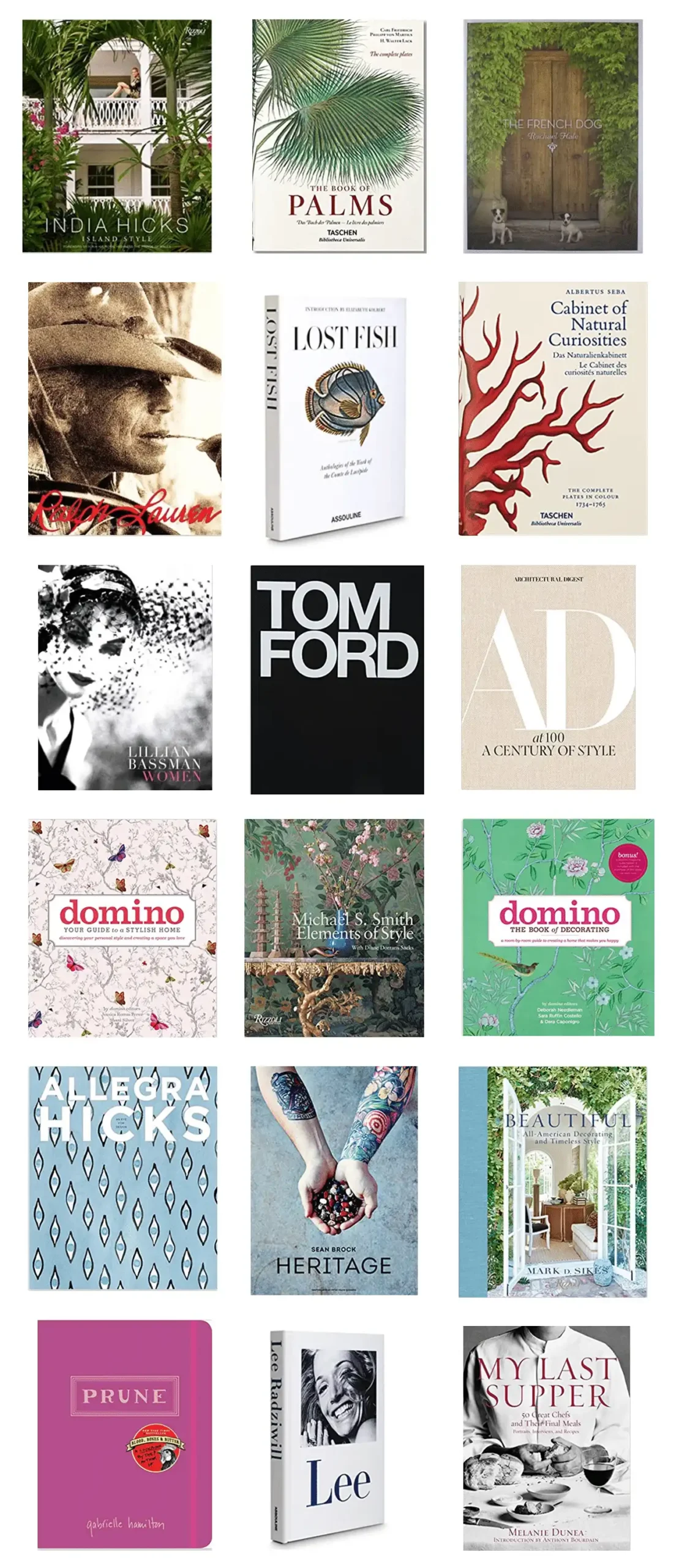 chic coffee table books