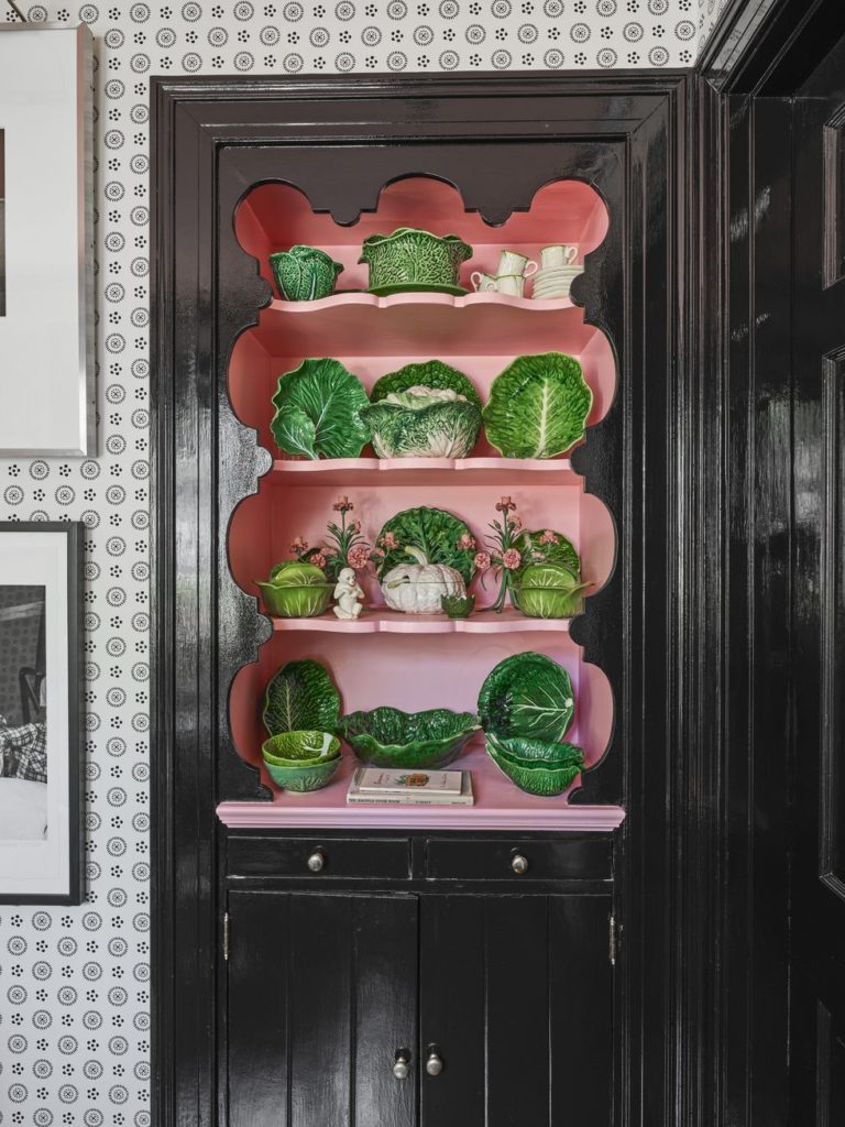 cabbage plates cabinet styling