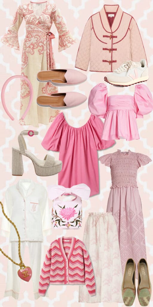 pink fashion blog finds
