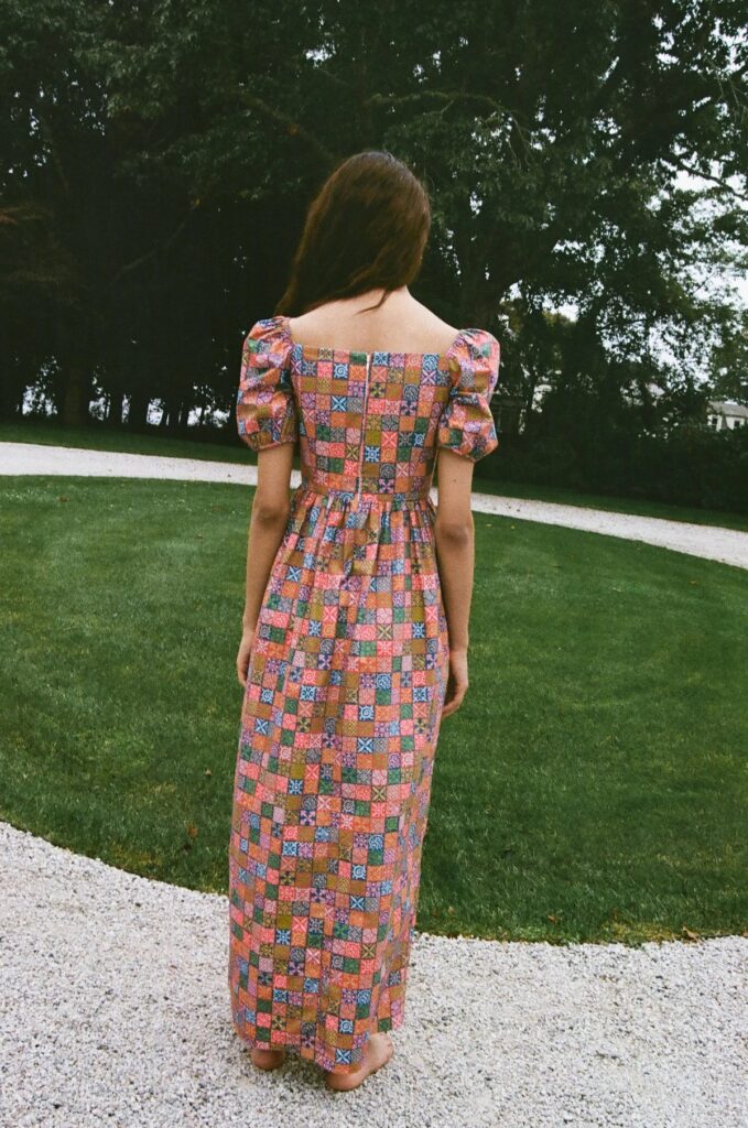spring patchwork dress