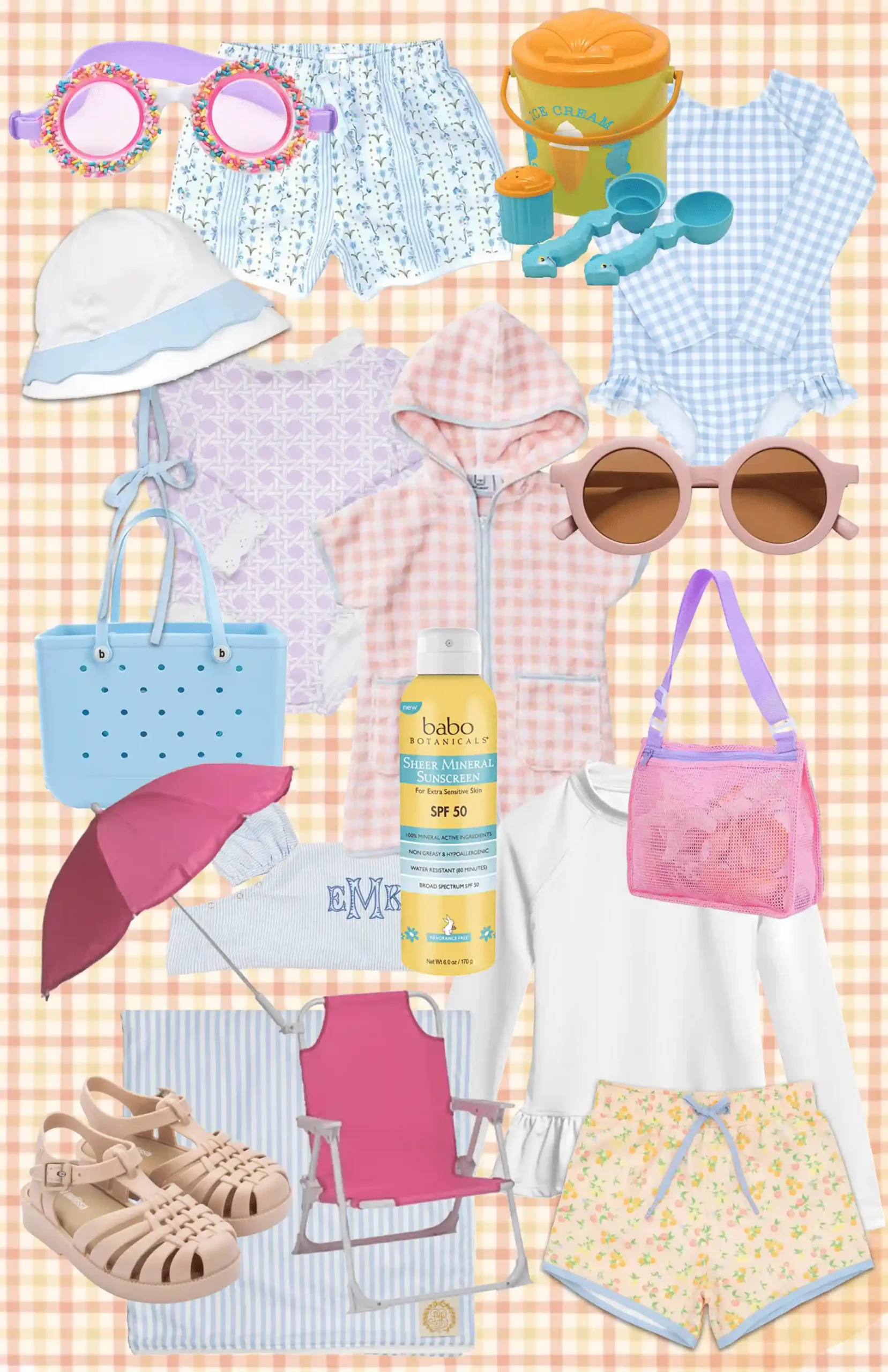 children's beach clothes and accessories