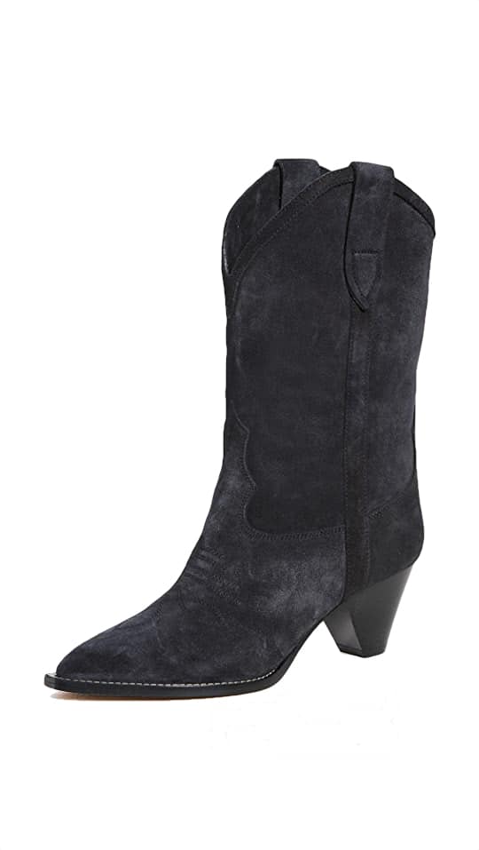 BLACK SUEDE WESTERN BOOTS - Magpie by Jen Shoop