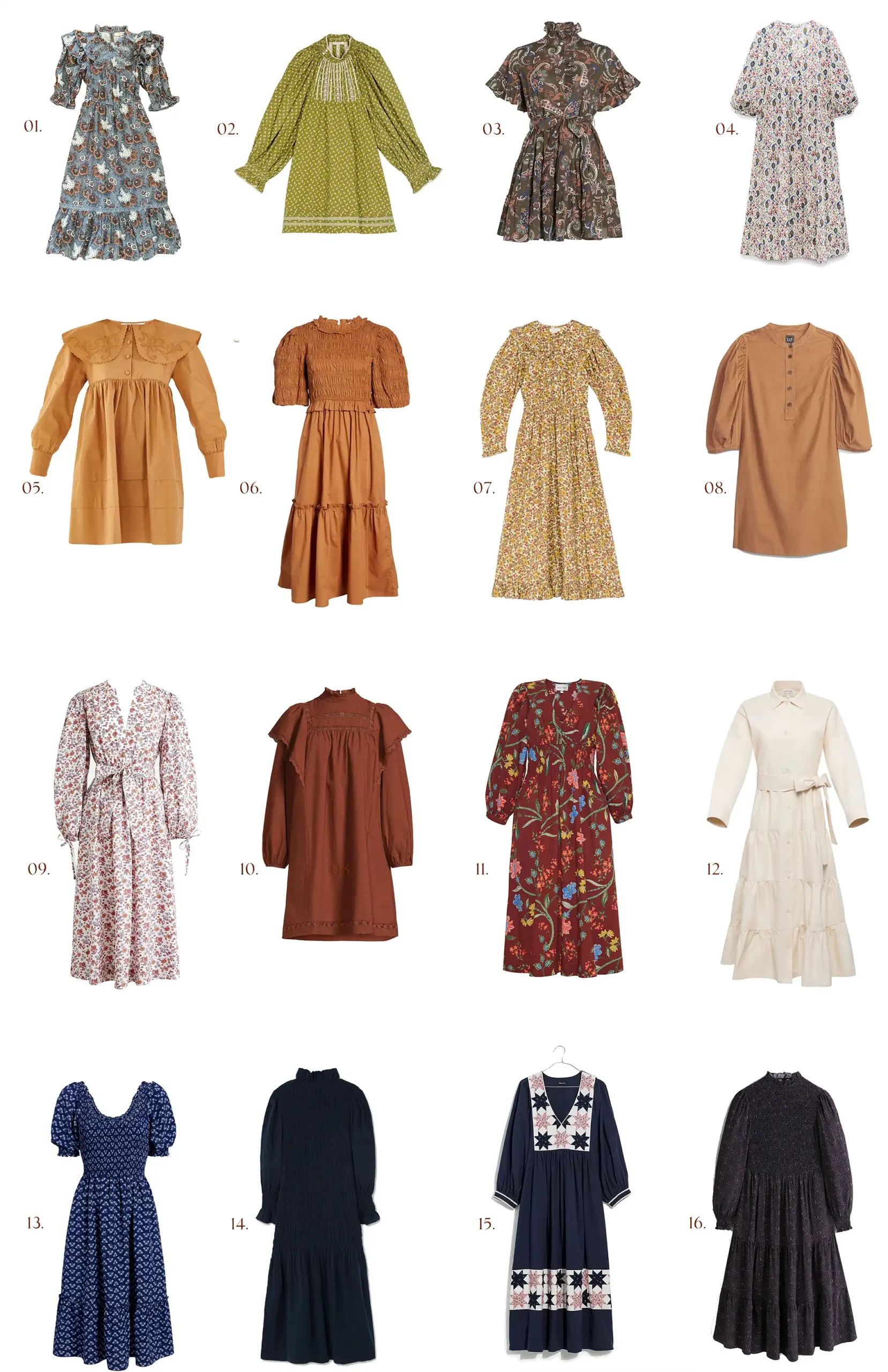 fall daytime dresses
