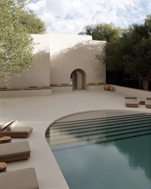 backyard oasis with pool