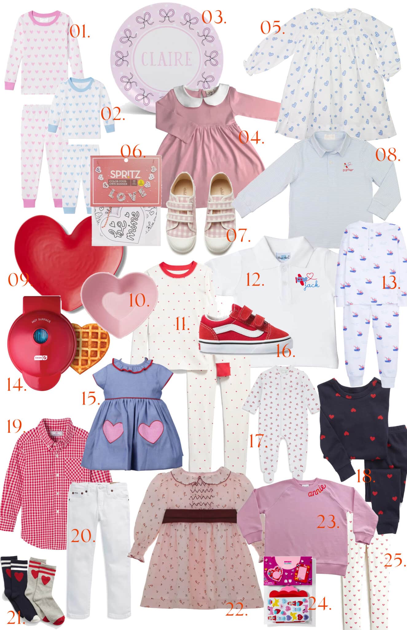 VALENTINE'S DAY OUTFIT IDEAS FOR CHILDREN