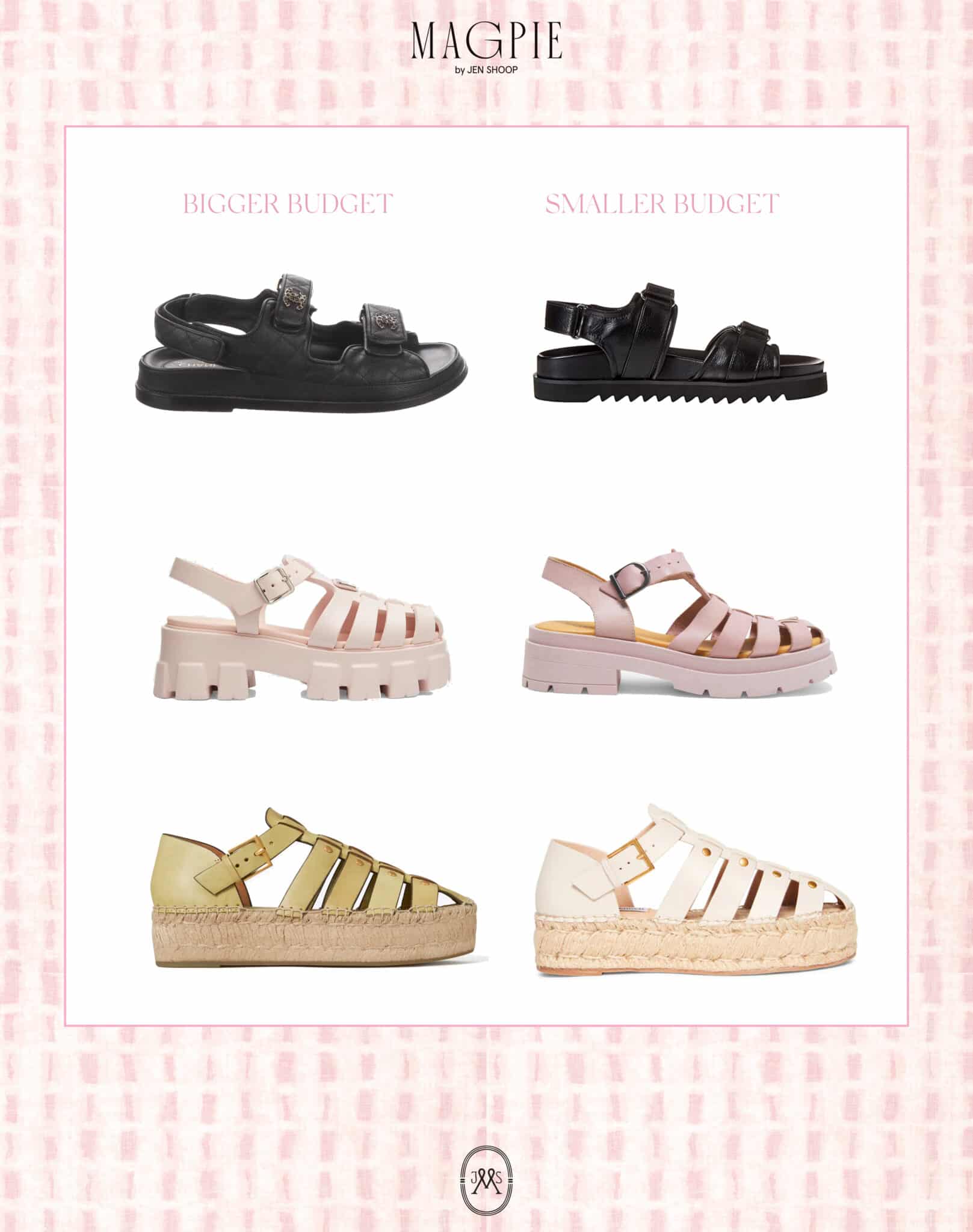 chanel dad sandals dupes