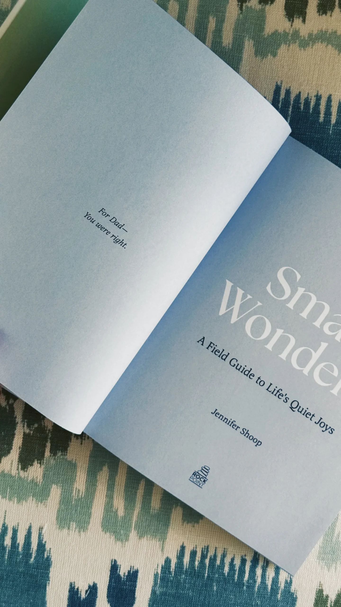 small wonders dedication