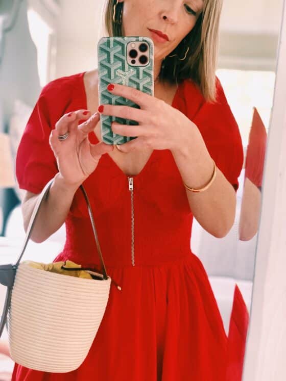 AMAZON RED THE DROP DRESS