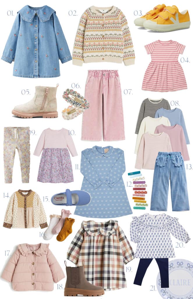 Early Fall Outfits for Little Girls.