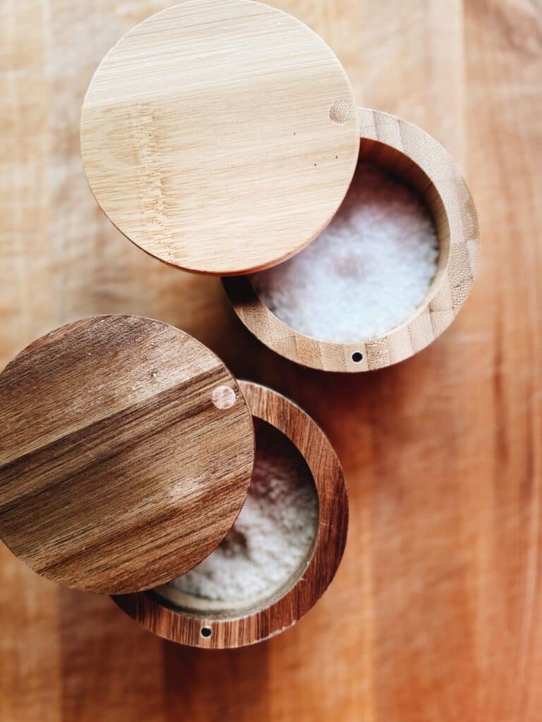 wood salt bowls