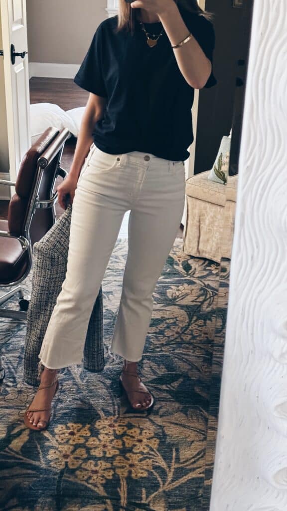 gap white kick fit jeans