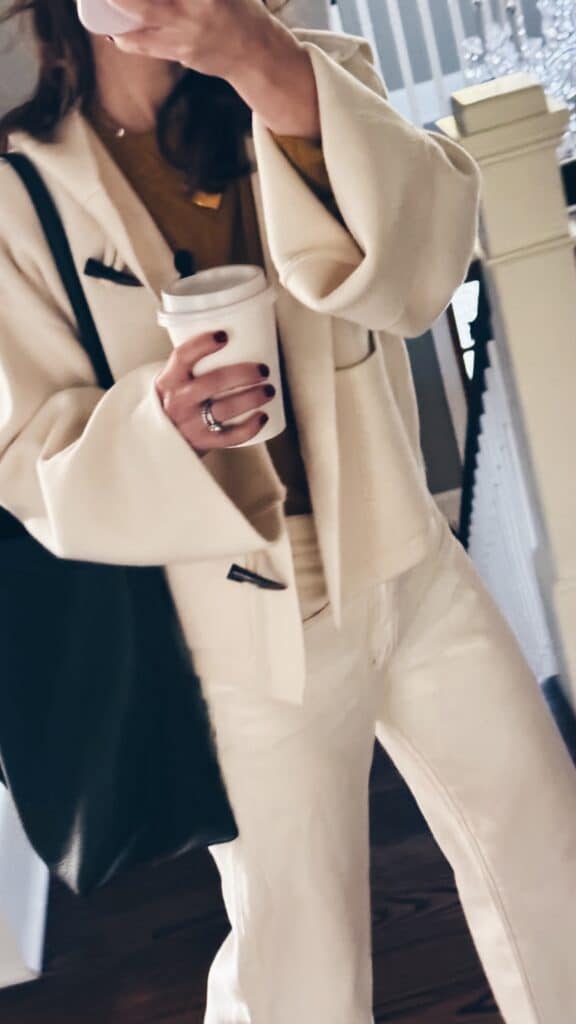 sablyn cropped cashmere coat