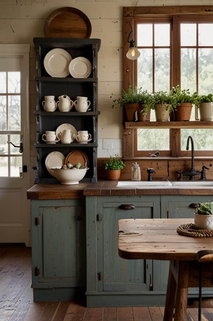 rustic country kitchen