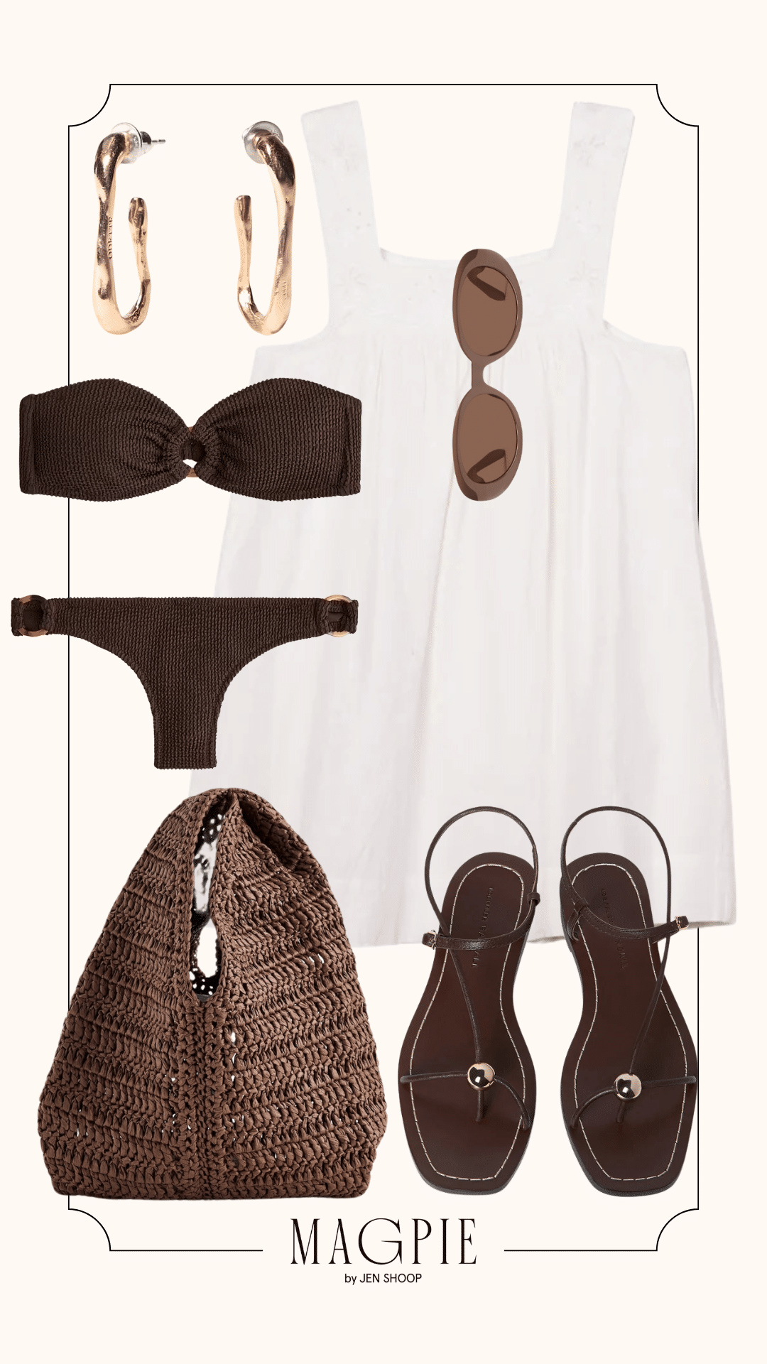 nightgown summer trend outfit collage