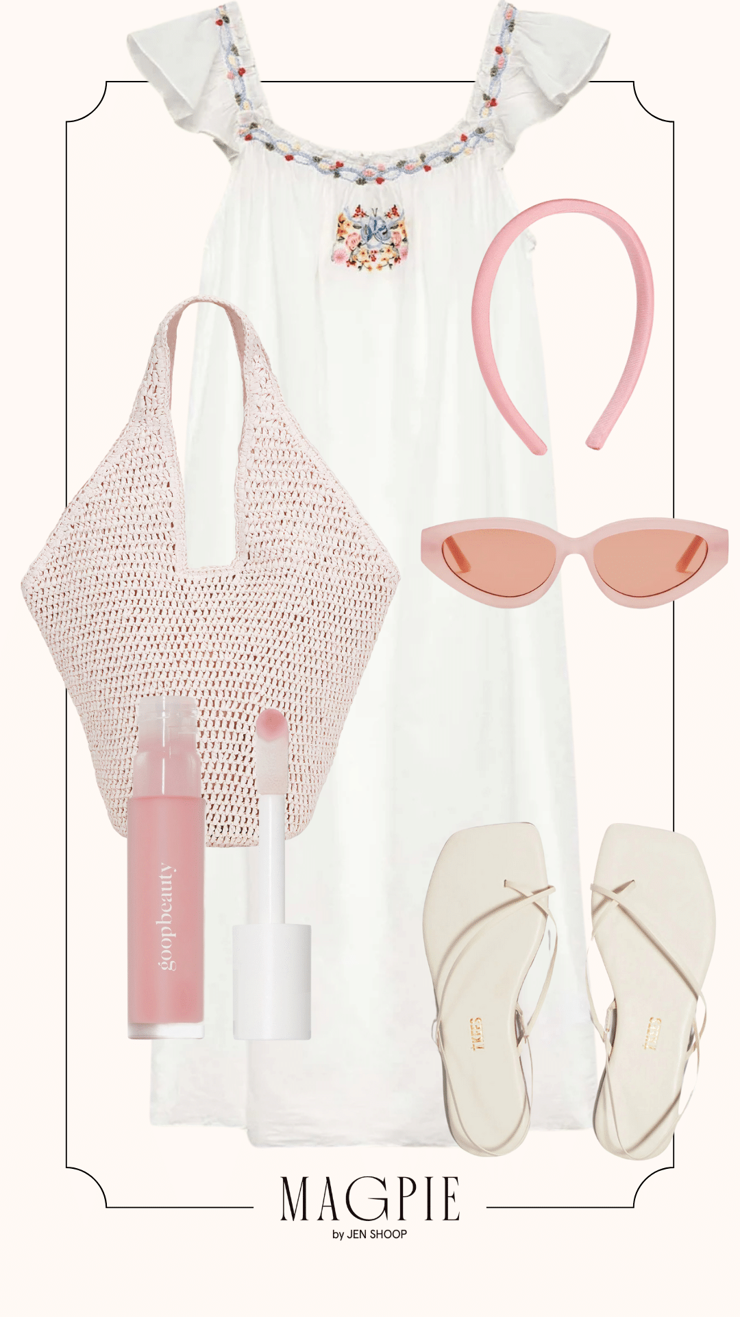 nightgown summer trend outfit collage