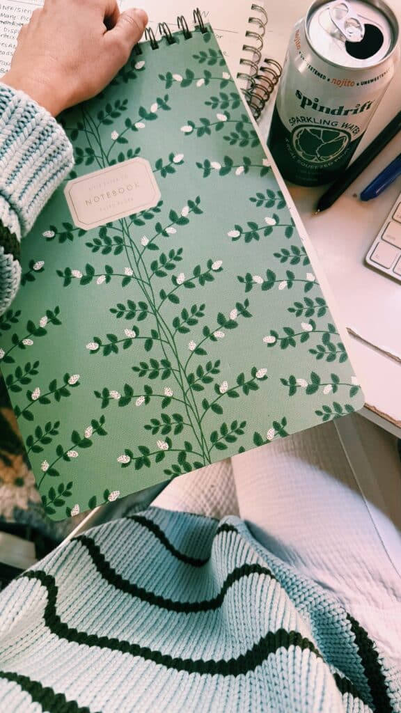 rifle paper notebook on desk