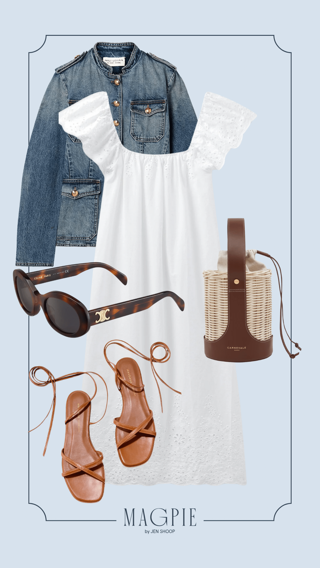 nightgown summer trend outfit collage