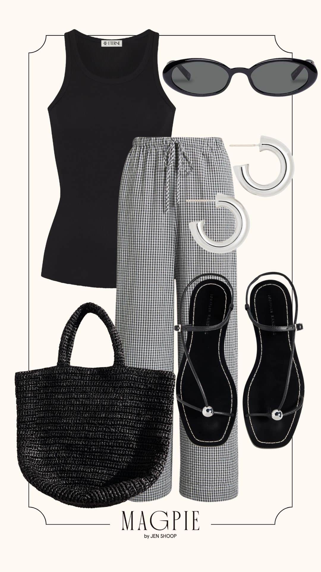 Gingham-pants-styled-look