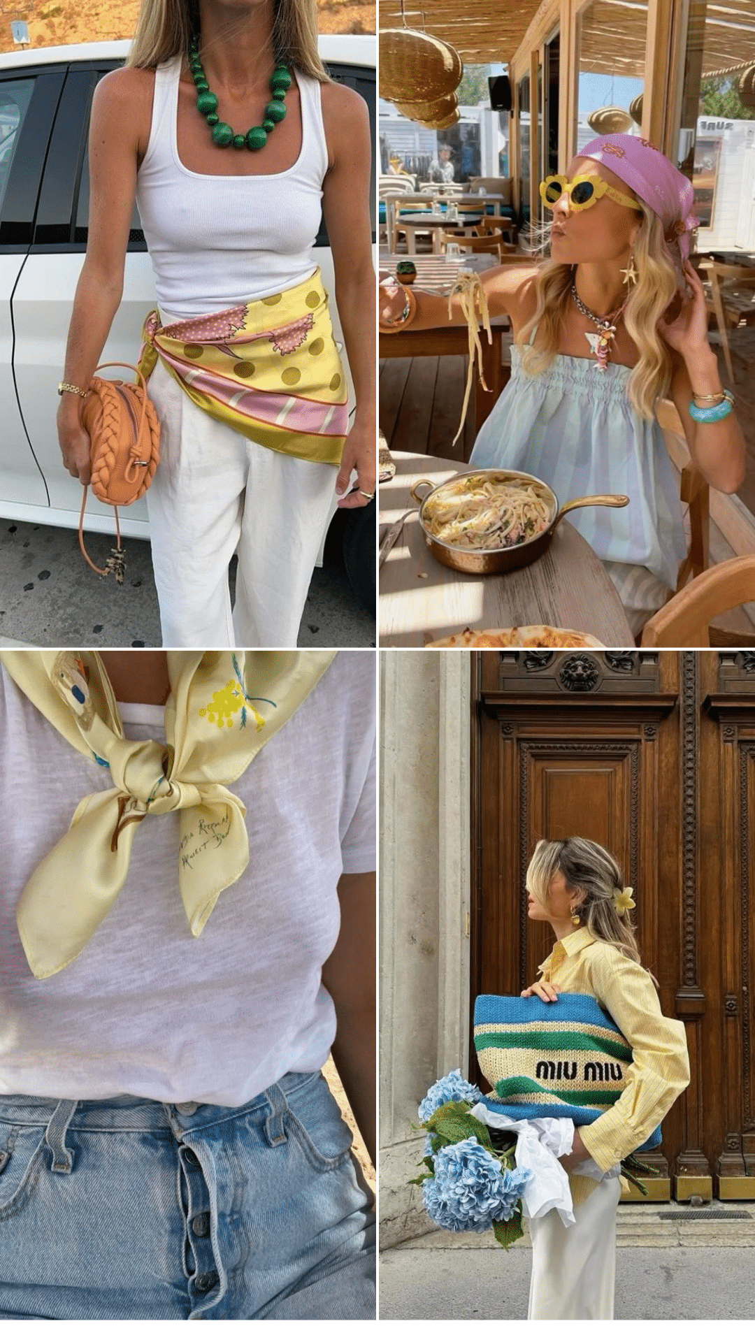 bold summer accessories street style collage